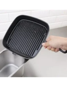 Poêle grill en fonte Vogue rainurée 2