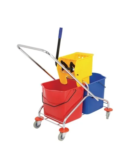 Seau à mop double avec presse d'essorage Jantex