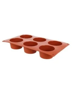 Plaque 6 muffins en silicone Pavoni Formaflex 2