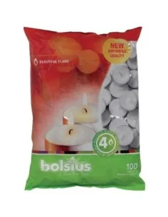 Bougies chauffe plats Bolsius 4 heures (Lot de 100)