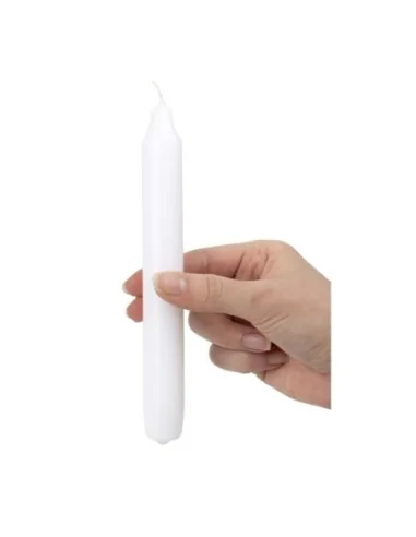 Bougies bistro Bolsius 177mm blanches (Lot de 45)