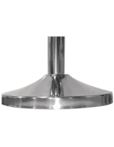 Poteau d accueil en acier inoxydable Bolero chromé à tête ronde 2