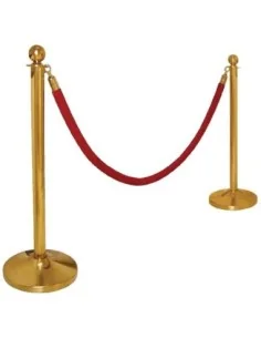 Poteau d accueil en acier inoxydable Bolero laiton à tête ronde 2