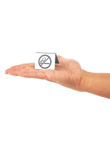 Chevalet de table en inox Olympia non fumeur