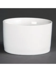 Ramequins contemporains blancs 80mm Olympia (Lot de 12)