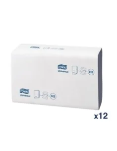 Essuie-mains pli en Z Tork bleu (Lot de 12)