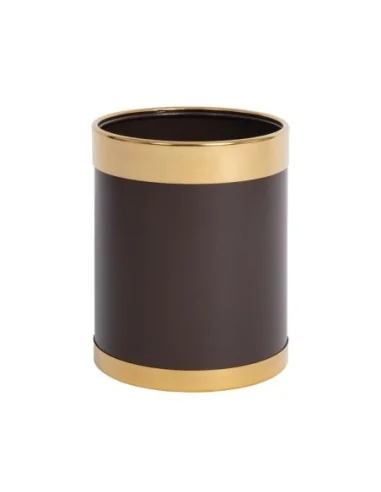Corbeille à papier avec bordure dorée Bolero