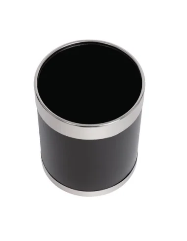 Corbeille à papier avec bordure argentée Bolero