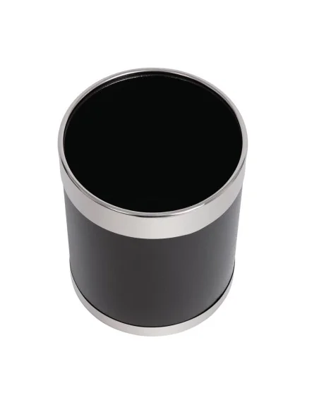 Corbeille à papier avec bordure argentée Bolero