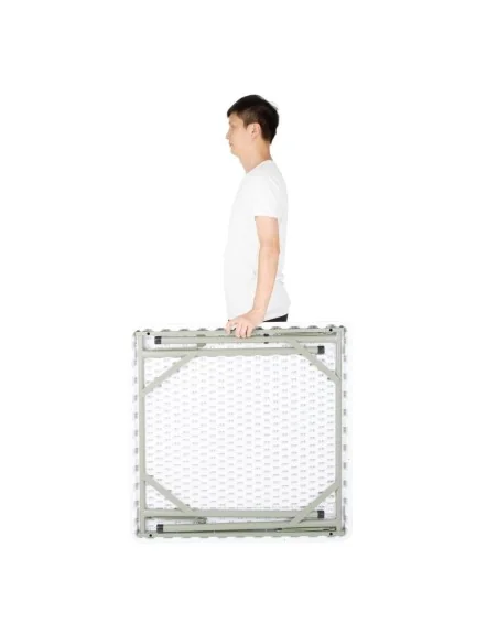 Table carrée pliante en PE Bolero 86cm