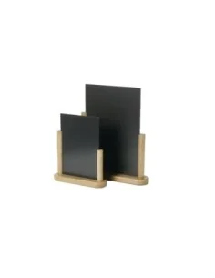 Elégante ardoise de table Securit finition teck 280 x 200mm 2