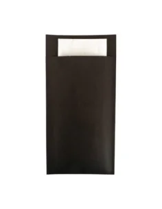 Pochettes à couverts avec serviette double point Europochette Royal (lot de 200)