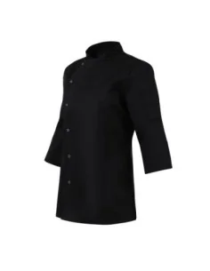 Veste de cuisinier femme ajustée Whites noire taille L 2