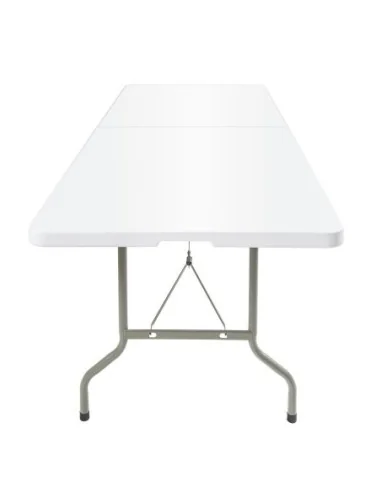 Table pliable au centre Bolero blanche 2430mm