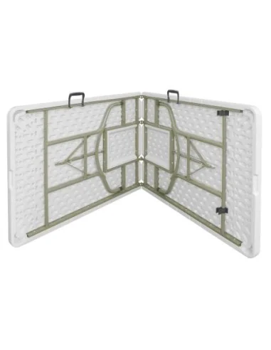 Table pliable au centre Bolero blanche 2430mm