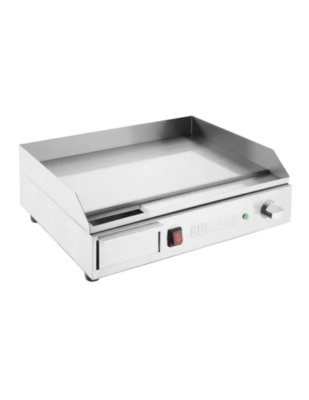 Plancha électrique en acier poli Buffalo