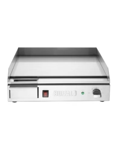 Plancha électrique en acier poli Buffalo