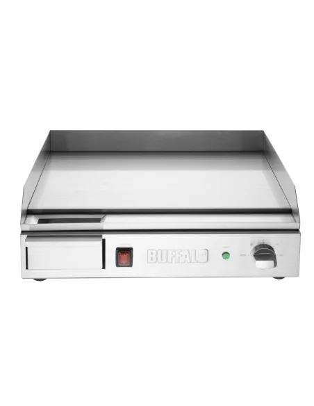 Plancha électrique en acier poli Buffalo