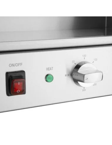 Plancha électrique en acier poli Buffalo