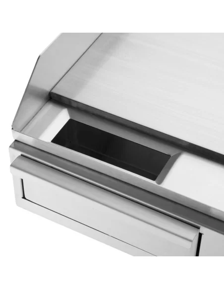 Plancha électrique en acier poli Buffalo