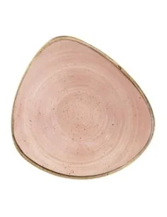 Bols triangulaires Churchill Stonecast Raw Terracotta Lotus 229mm (Lot de 12)