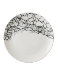 Assiettes rondes Churchill Kintsugi Accents Quartz Black Evolve 260mm (Lot de 12)