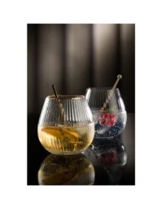 Verres à gin sans pied bord doré Hayworth Utopia 650 ml (lot de 6) 2