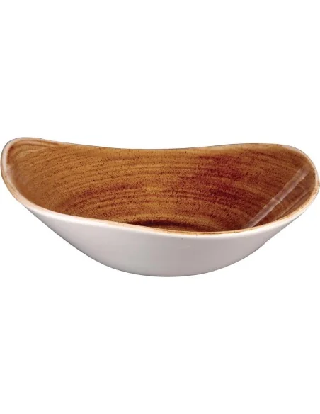 Bols triangulaires Churchill Stonecast Patina Vintage Copper 235mm (Lot de 12)