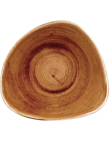 Bols triangulaires Churchill Stonecast Patina Vintage Copper 235mm (Lot de 12)