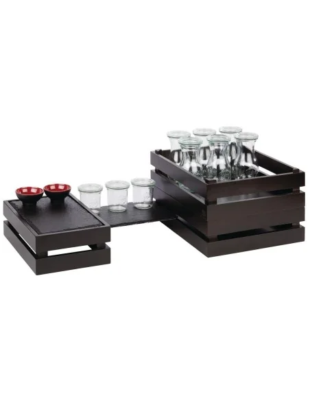 Caisse pour buffet Superbox APS noire GN 1/2