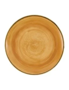 Assiettes avec rebord Churchill Stonecast Tangerine 260mm (Lot de 12)