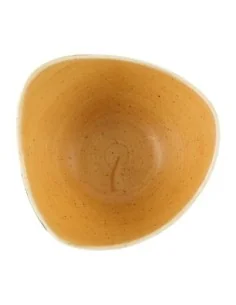Bols triangulaires Churchill Stonecast Tangerine 153mm (Lot de 12) 2