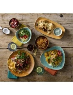 Assiettes oblongues Churchill Stonecast Mint No. 4 (355 x 189mm) (Lot de 6) 2