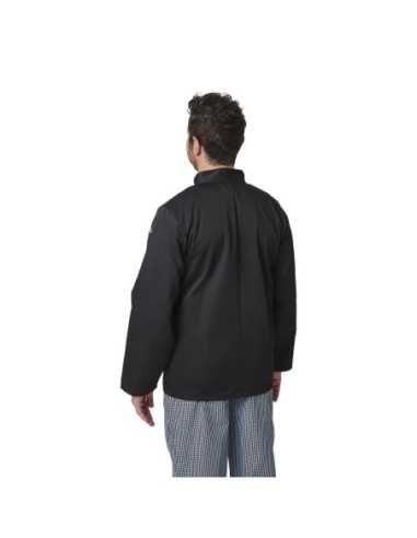 Veste de cuisine mixte Whites Vegas manches longues noire XL