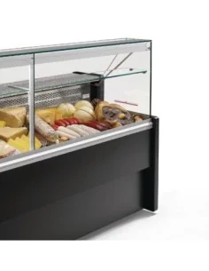 Comptoir de service réfrigéré noir Zoin Tibet 1500mm 2