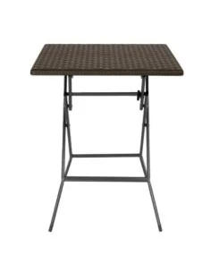 Table pliante carrée marron Bolero 620mm 2