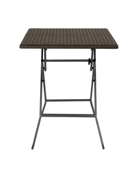 Table pliante carrée marron Bolero 620mm