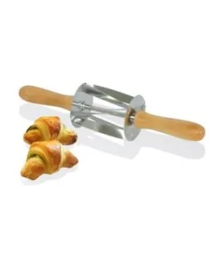 Rouleau à mini croissants en inox poignée bois Gobel Louis Tellier 345x75x75mm 2