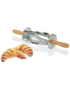 Rouleau à croissants en inox poignée bois Gobel Louis Tellier 510x95x95mm 2