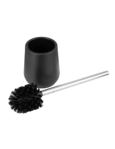 Brosse et support WC noir Jantex 