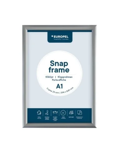 Cadre clipsable en aluminium Europel A1 25mm
