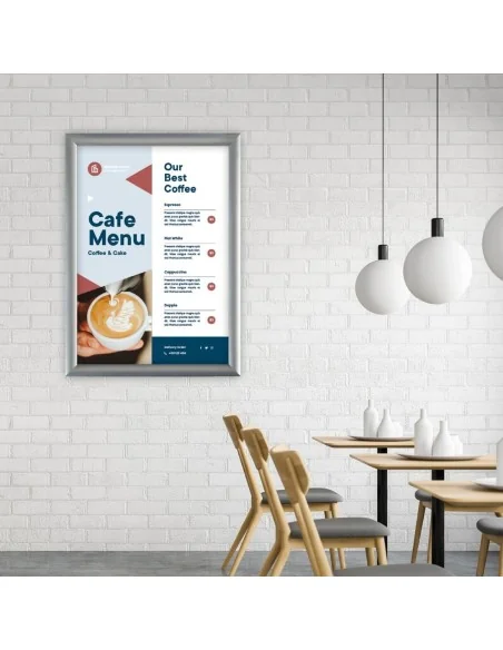 Cadre clipsable en aluminium Europel A2 25mm