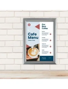 Cadre clipsable en aluminium Europel A4 25mm 2