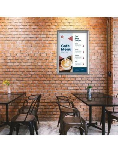 Cadre clipsable en aluminium Europel A4 25mm