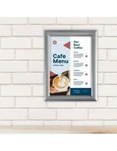 Cadre clipsable en aluminium Europel A5 25mm 2