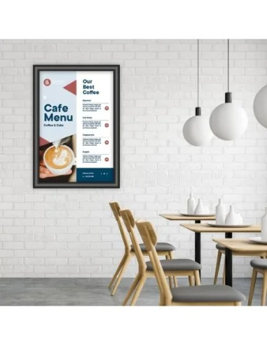 Cadre clipsable Europel A3 25mm noir