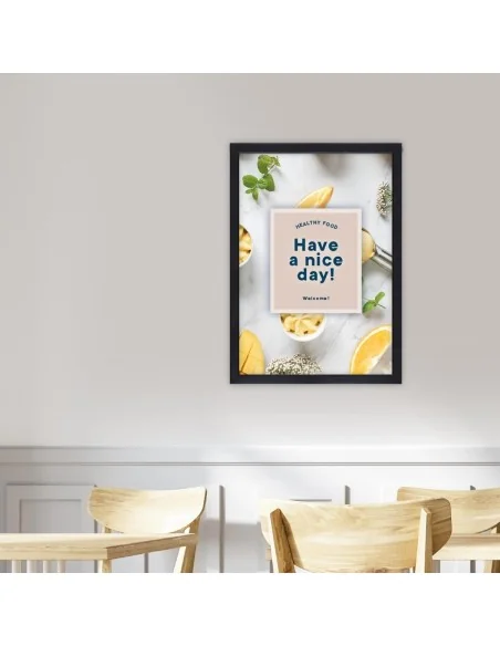 Cadre clipsable Europel A3 25mm noir mat