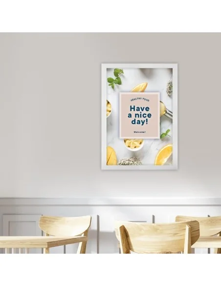 Cadre clipsable Europel A3 25mm blanc mat