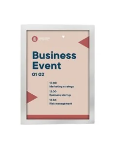 Cadres d'affichage autocollants Europel A4 argent (lot de 2) 2