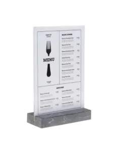 Présentoir de table Europel A4 polystone anthracite 2